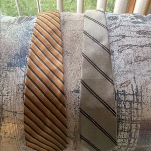 2 TIES  VINTAGE VILLAGE SQUIRE By Bill Miller & DEAUVILLE TIE